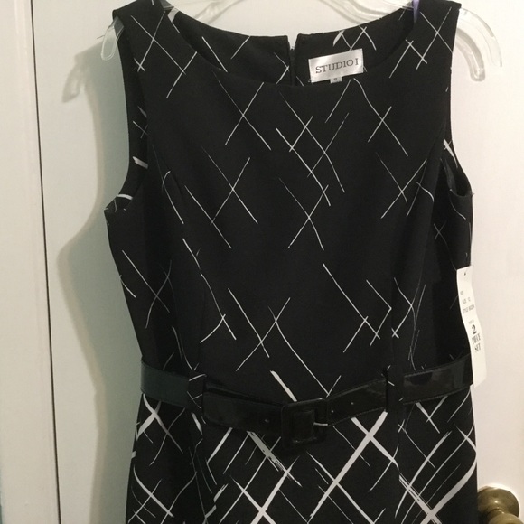 Studio 1 - 2 Piece Black and Blue Dress - Picture 7 of 7